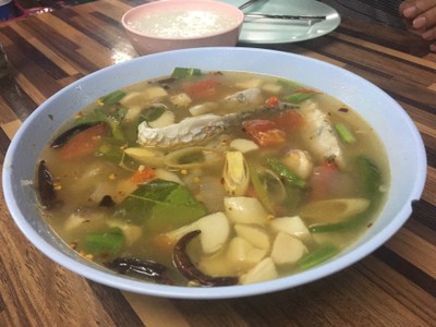 ต้มยำปลากระพง