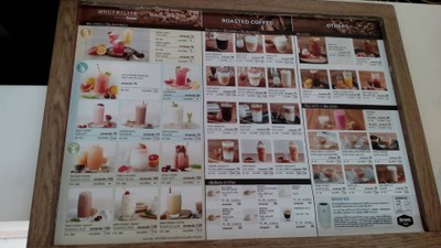 ป้ายราคาหรือสมุดเมนู