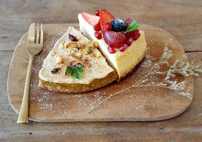 Pumpkin &Berry Cheesecake