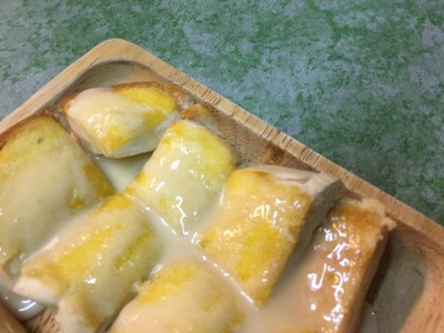 ขนมปังปิ้งหน้าเนย-นม