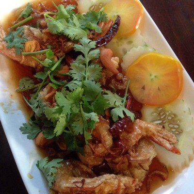 กุ้งซอสมะขาม