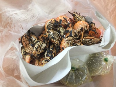 กุ้งใหญ่เผา