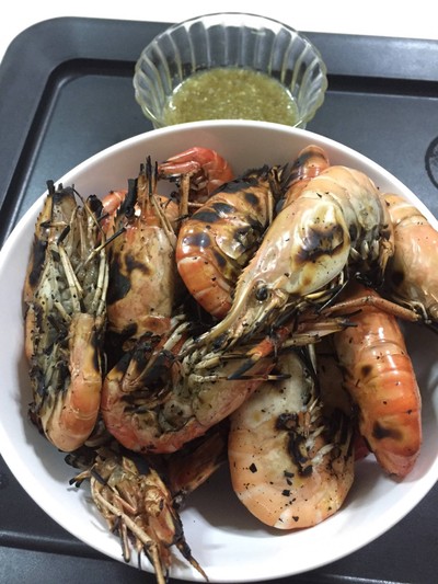 กุ้งใหญ่เผา