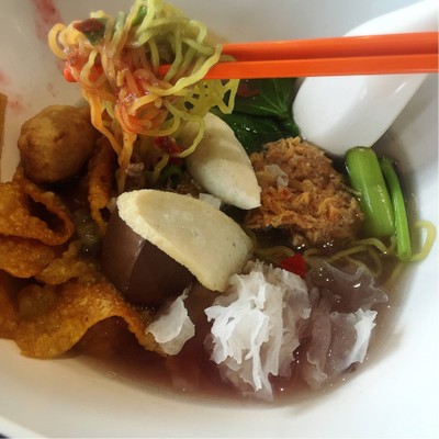 บะหมี่น้ำเย็นตาโฟ