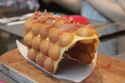 วาฟเฟิลฮ่องกง และ เซอร์ราโนแฮม