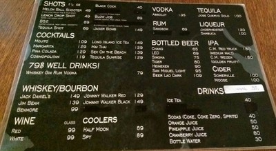 ป้ายราคาหรือสมุดเมนู