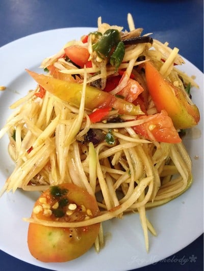เมนูของร้าน ส้มตำมหาทุน พี่ฐา