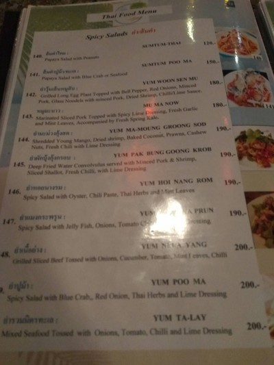 ป้ายราคาหรือสมุดเมนู