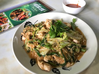 สุกี้แห้งไก่