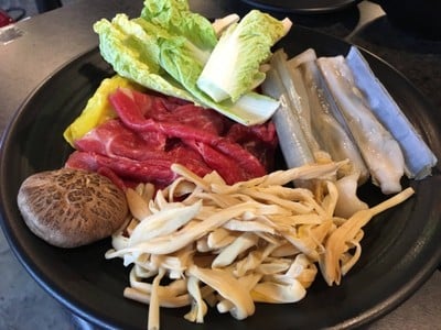 เมนูของร้าน Mongkok Sukiyaki เอกมัย