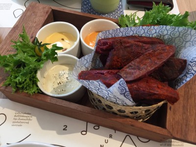 มันม่วงญี่ปุ่น ซอส 3 รส