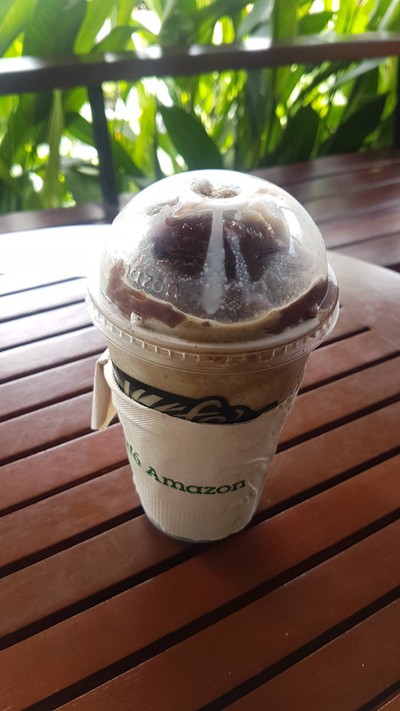 Hojicha Tea Frappe .
