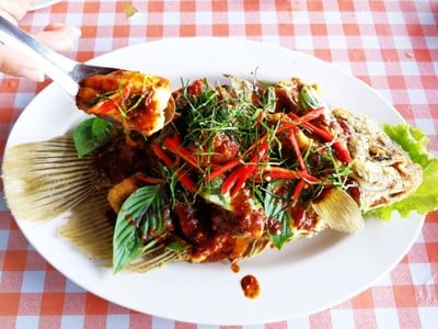 เมนูของร้าน แพเค ปลาแม่น้ำ