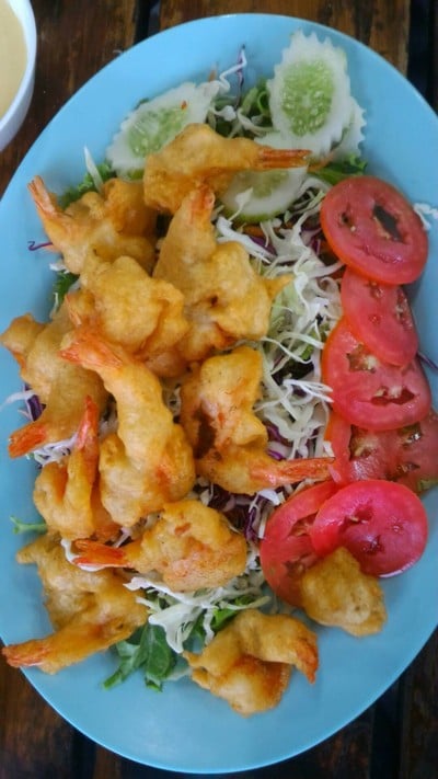 กุ้งทอดครีมสลัด