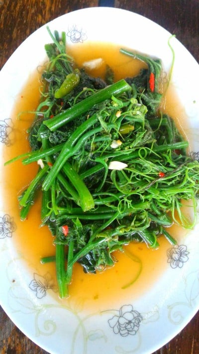 ยอดมะระผัดน้ำมันหอย