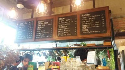 ป้ายราคาหรือสมุดเมนู