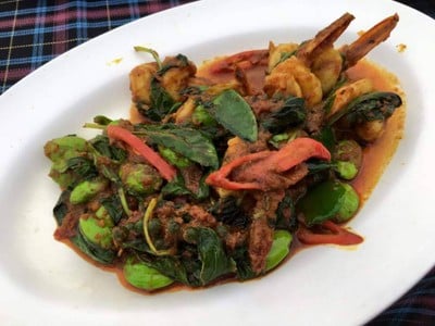 เมนูของร้าน ป่าหล่ายซีฟู้ด ป่าหล่ายซีฟู้ด