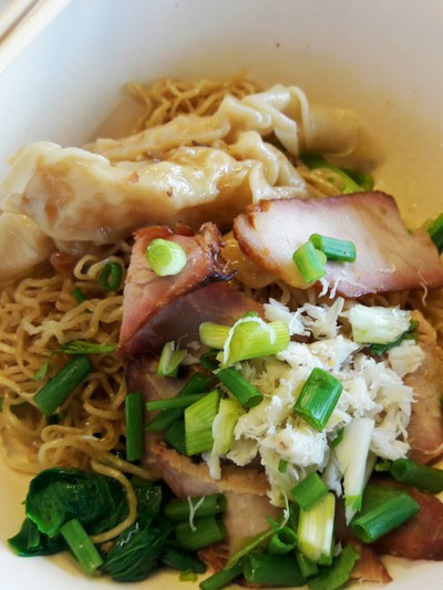 บะหมี่ปู-หมูแดง+เกี๊ยวกุ้ง