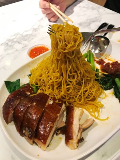 เมนูของร้าน Hawker Chan เทอร์มินัล 21 อโศก