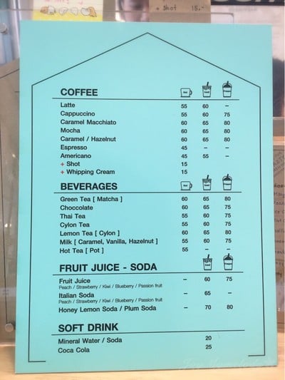 ป้ายราคาหรือสมุดเมนู