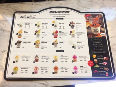 ป้ายราคาหรือสมุดเมนู