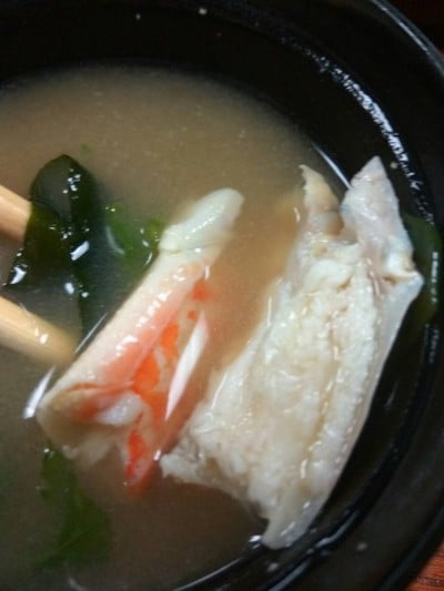 Crab miso soup