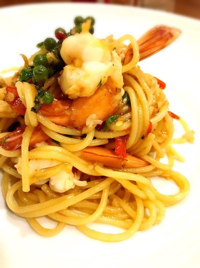 สปาเก็ตตี้ขี้เมากุ้ง