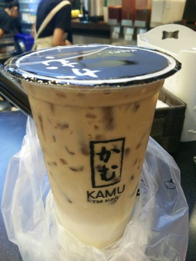 ชานมใส่พุดดิ้งคาราเมล