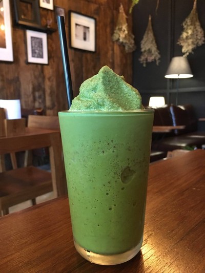 Matcha Red Bean Latte