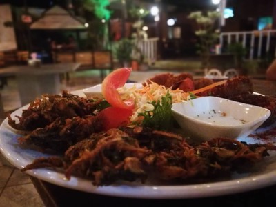 ปลีกล้วยทอดสมุนไพร