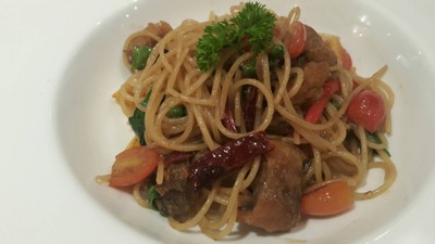 สปาเก็ตตี้ปลาสลิด