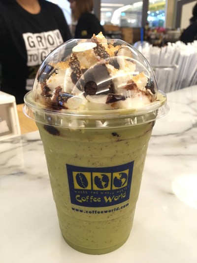 เมนูของร้าน Coffee World สยามพารากอน