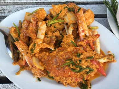 เมนูของร้าน แหลมหินซีฟู้ด