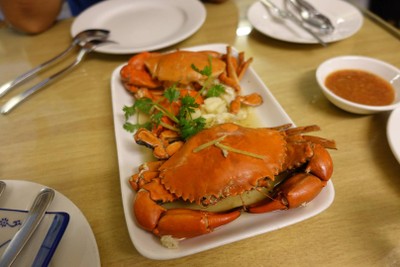 ปูทะเลขนาด4-5ขีดนึ่งกรัเทียม