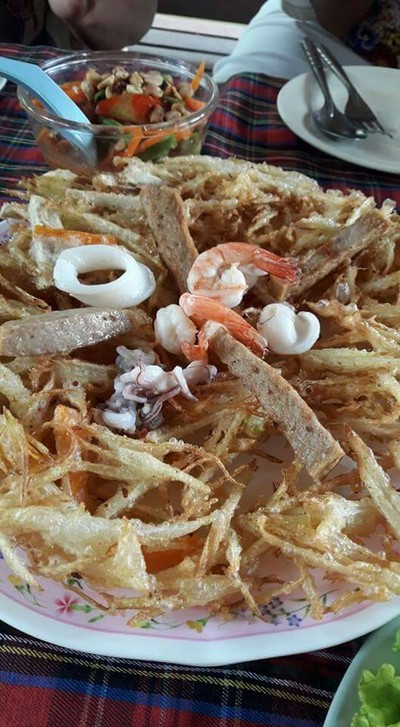 ส้มตำทอด