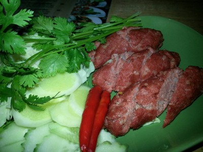 แหนมเห็ดทอด