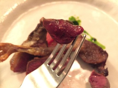Pigeon & roasted watermelon wild pepper leaf