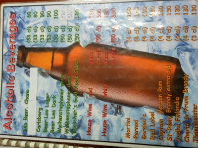 ป้ายราคาหรือสมุดเมนู