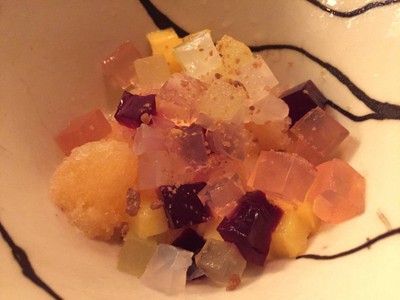Melon shaved ice & jellies coconut, mango, rambutan