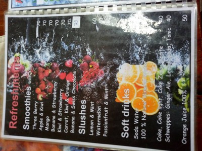 ป้ายราคาหรือสมุดเมนู