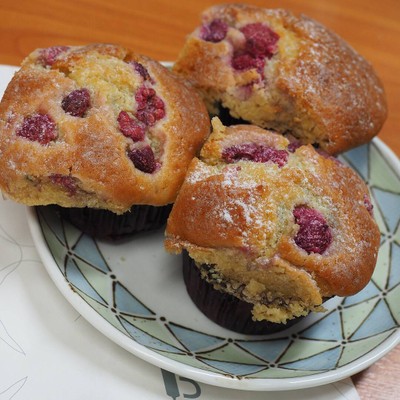 Muffin ราสเบอร์รี่