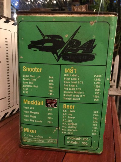 ป้ายราคาหรือสมุดเมนู