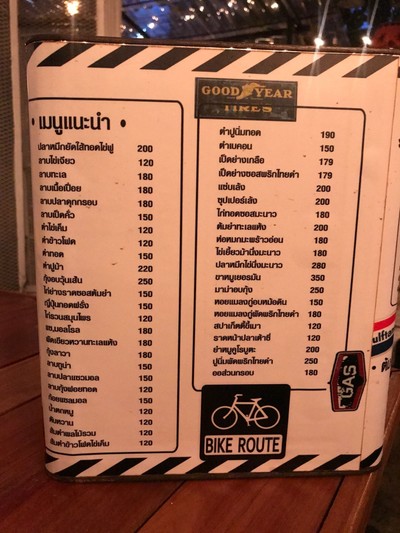 ป้ายราคาหรือสมุดเมนู