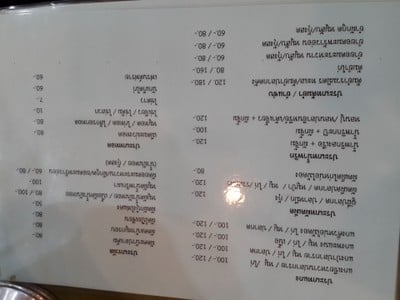 ป้ายราคาหรือสมุดเมนู