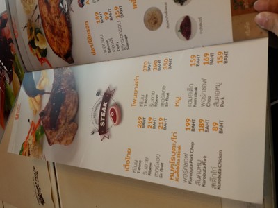 ป้ายราคาหรือสมุดเมนู