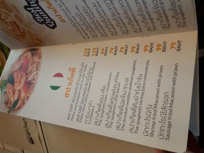 ป้ายราคาหรือสมุดเมนู