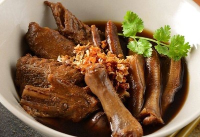 เมนูของร้าน เซี๊ยะก๋วยเตี๋ยวเป็ด พระราม 4