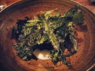 Goat milk tofu, Grilled mustard