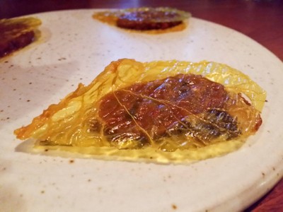 Crispy cabbage, Roasted peppers, Bitter Gourd