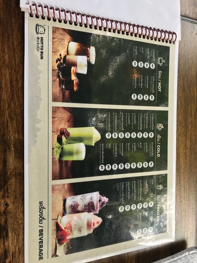 ป้ายราคาหรือสมุดเมนู